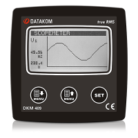 Datakom DKM-409-PRO-AT Анализатор 96x96мм,2.9”LCD, RS485, USB/Dev, micro-SD, 3x4/20мА вых, 4-вх, 2-вых, AC