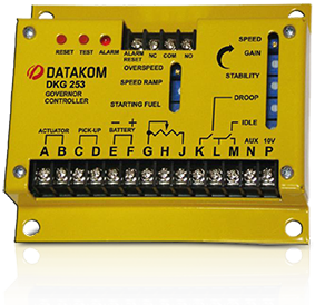 Электронный регулятор оборотов Datakom DKG-253 (Вых.акт. 10А)