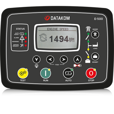 Контроллер для генератора Datakom D-500-LITE (RS-485, GSM, подогрев дисплея)